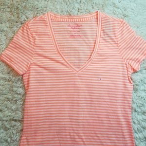 AMERICAN EAGLE NEON STRIPED FAVORITE TEE SZ L♡
